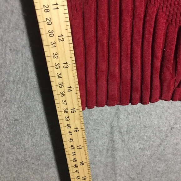 Womens Cabi Jacket Red Full Zip Vintage Y2K Stretchy Casual Textured - Picture 4 of 4